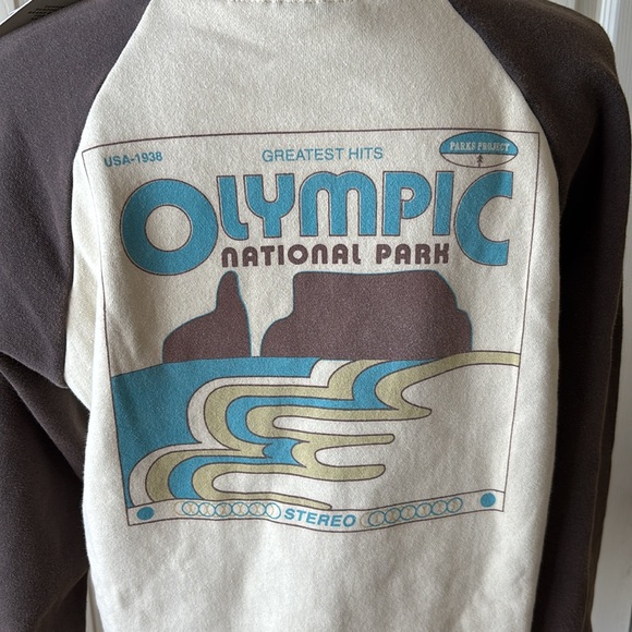 Free People/Parks Project Olympic National Park crew Sweatshirt - Picture 3 of 5
